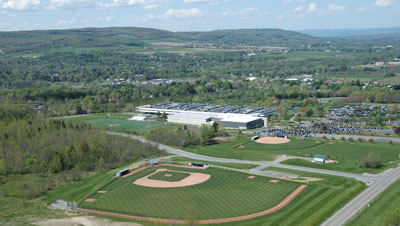 The baseball field. Photo by Robert Ross